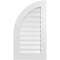 Ekena Millwork Quarter Round Top Left Surface Mount PVC Gable Vent w/ 3-1/2"W x 1"P Standard Frame, 20"W x 36"H GVPQL20X3601SF - alternate 1